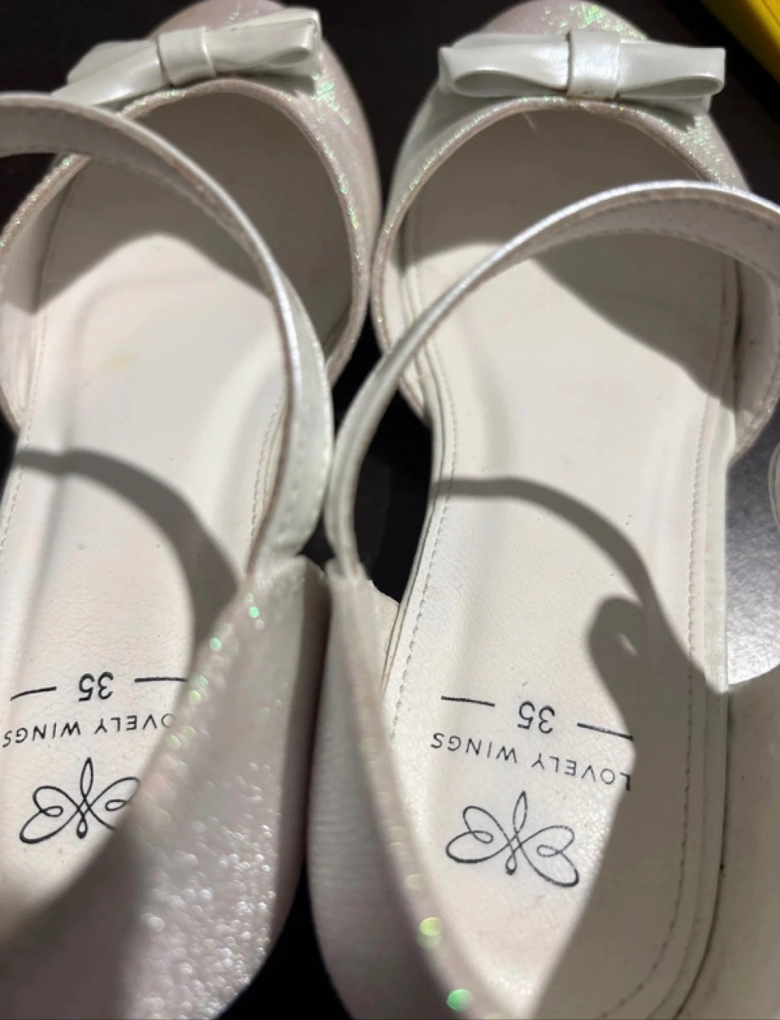 Glitterende hakken met klittenband voor meisjes – photo 2